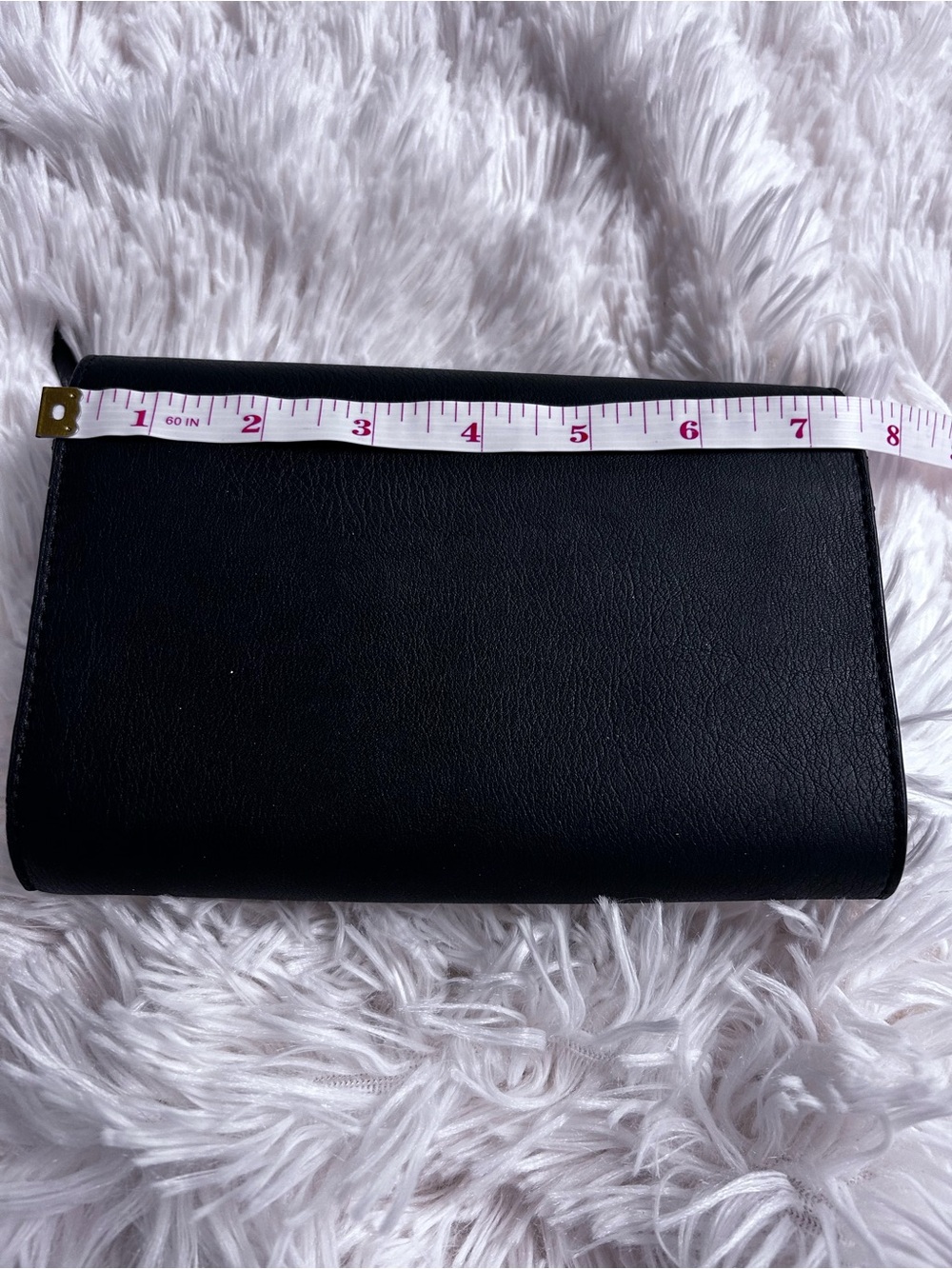 Vera Wang Black Women's Leather Wallet‎ Clutch - Compact Everyday Organizer - Picture 4 of 10